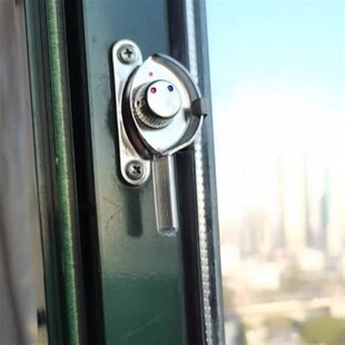 窗户铝合金推拉窗把手锁扣移窗锁平移月牙锁老式窗锁锁勾90型门窗