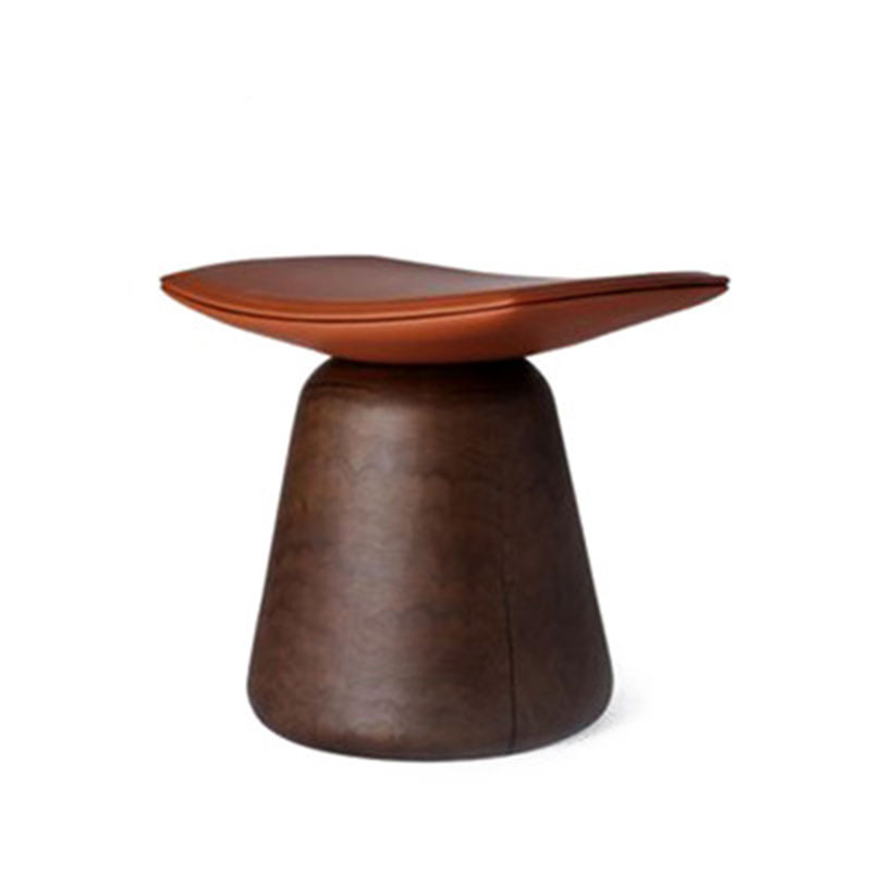 实木梳妆凳矮凳子家用型形休闲凳茶几椅换鞋凳脚踏凳设计师圆墩子