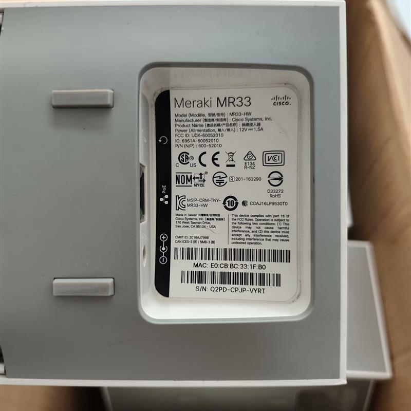 Meraki MR33HW 无线ap 千兆