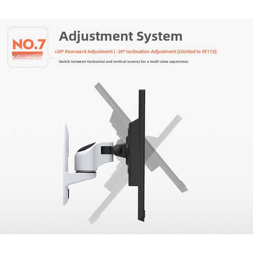 长臂猿显示器壁挂支架FE111W工业电脑支架电脑挂架设备配套架