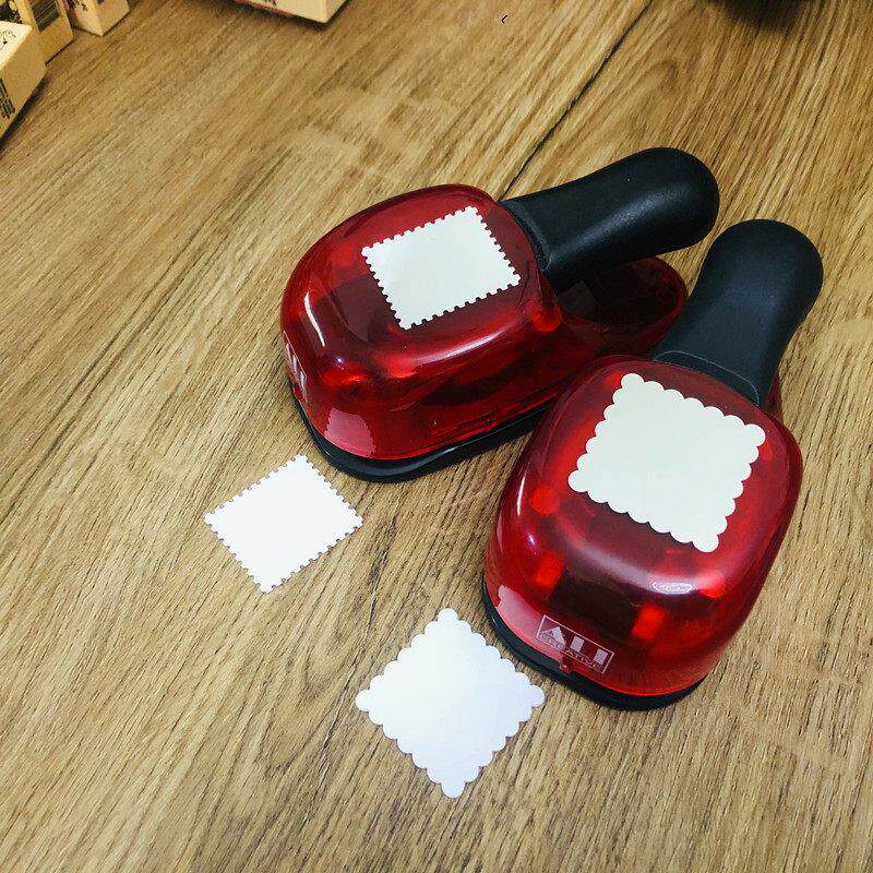 台湾ALI艾力压花器儿童手工制作diy圆形打孔器邮票手账压纸器大号