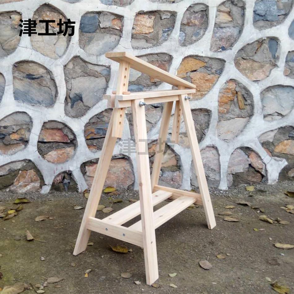 实木升降桌架支架苏绣十字绣架摄影美术美工桌腿桌脚简易组装