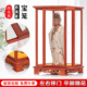 红木雕移门玻璃罩红花梨装 饰礼盒摆件工艺品古董展示盒玻璃罩子