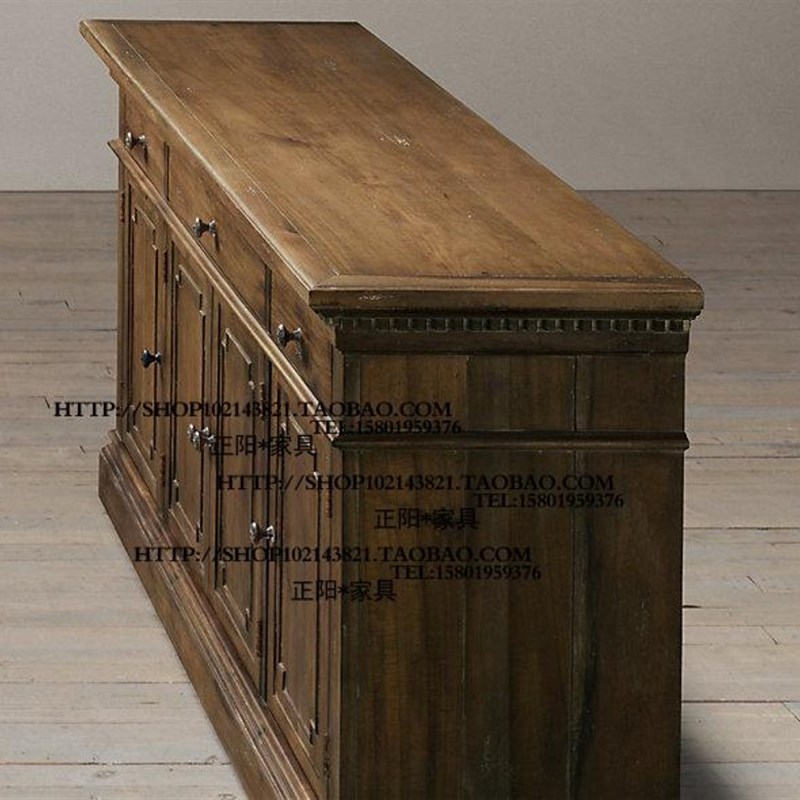 古董家具 出口欧洲p超震撼帝国风格橡木实木仿古电视柜餐边柜