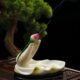 熏香炉香插莲花中式 绘室内茶室彩佛手线香禅意陶瓷摆件观音家用