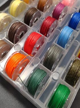 圆25皮革手链.0.0手工南线美材/0.缝纫65mmmm编织线色45 蜡编绳55