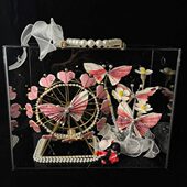 圣诞摩天轮有钱花材料包520旋转风车亚克力手提盒情人节生日礼物