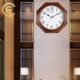 中式 八角复古匠餐厅静音装 饰钟表实木挂钟玄关卧室式 大号挂表客厅