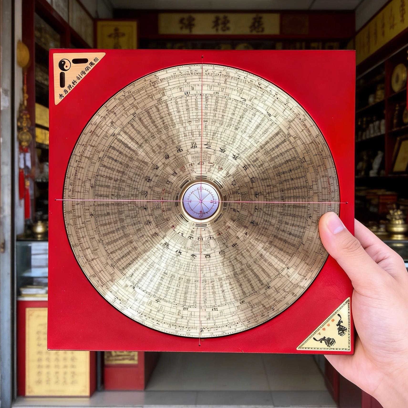 万福堂风水盘 专业罗盘2寸3寸5寸6寸8寸10寸纯铜综合盘罗盘仪高精