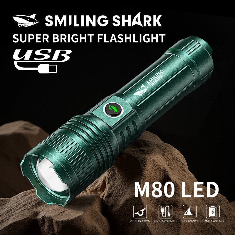 Laser ultra-bright flashlight outdoor long-range zoom LED