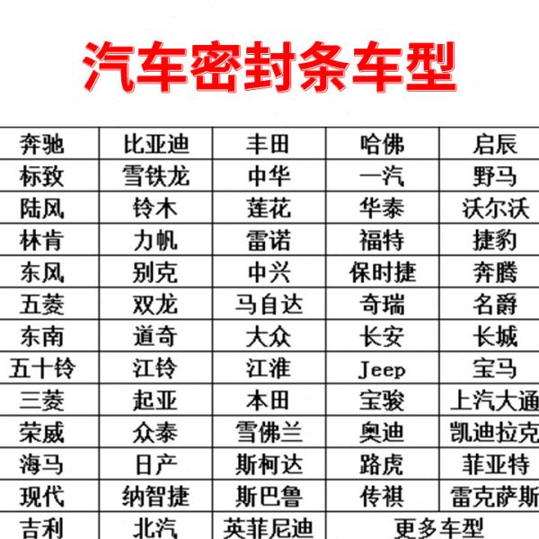 适用于长安杰勋专用汽车全车门边缝隙防尘撞加装改装橡胶密封条