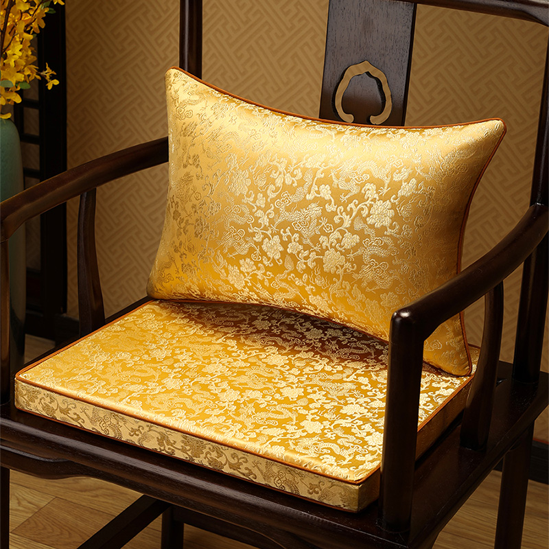 新中式椅垫红木沙发坐垫凳子垫y太师椅乳胶垫子客厅茶椅垫圈椅座