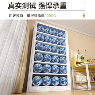 钢制图书馆书架门后绘本架儿童书柜多层落地置物架客厅铁艺储物架