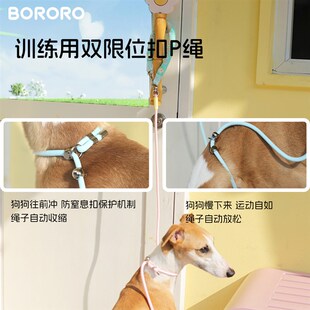 BORORO狗狗牵引绳P绳中小型犬遛狗狗链子防爆冲宠物用品