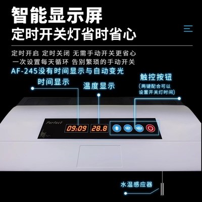 2025新款鱼缸小型客厅玻璃缸家用智能过滤制氧一体机生态造景全套