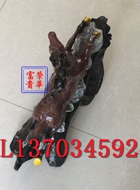荣华富贵新款铜马龙凤马奔马翔云彩绘做旧客厅桌面装饰用品摆件