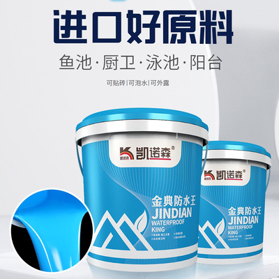 刚性卫生间防水涂料鱼池漏水补漏胶厨房泳池水池防水漆长期泡水