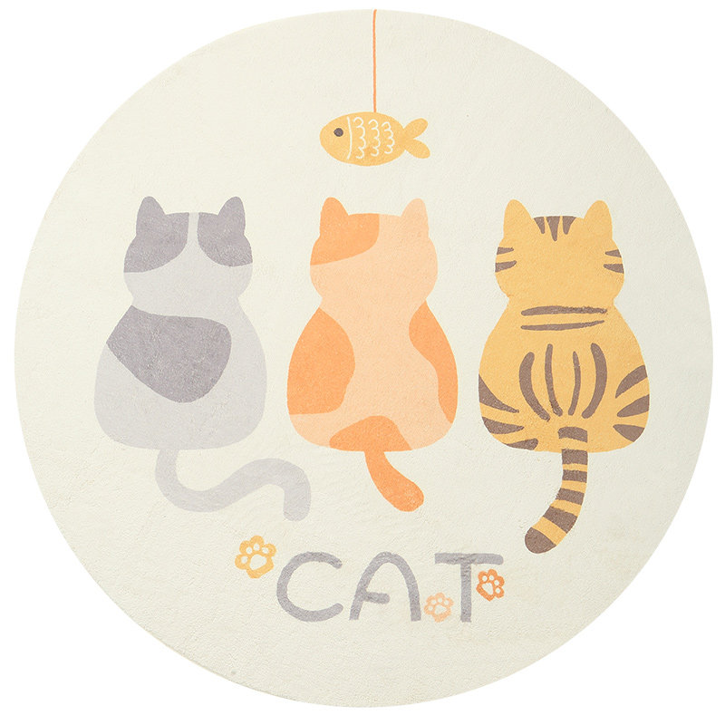 得喜毛毯地垫客厅地毯卧室满铺可爱房间地毯沙发儿童地毯圆形地毯