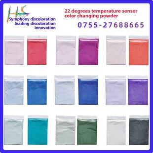 22度低温变色粉,织物图片漆,温敏变色粉,彩色漆,注塑冷变粉