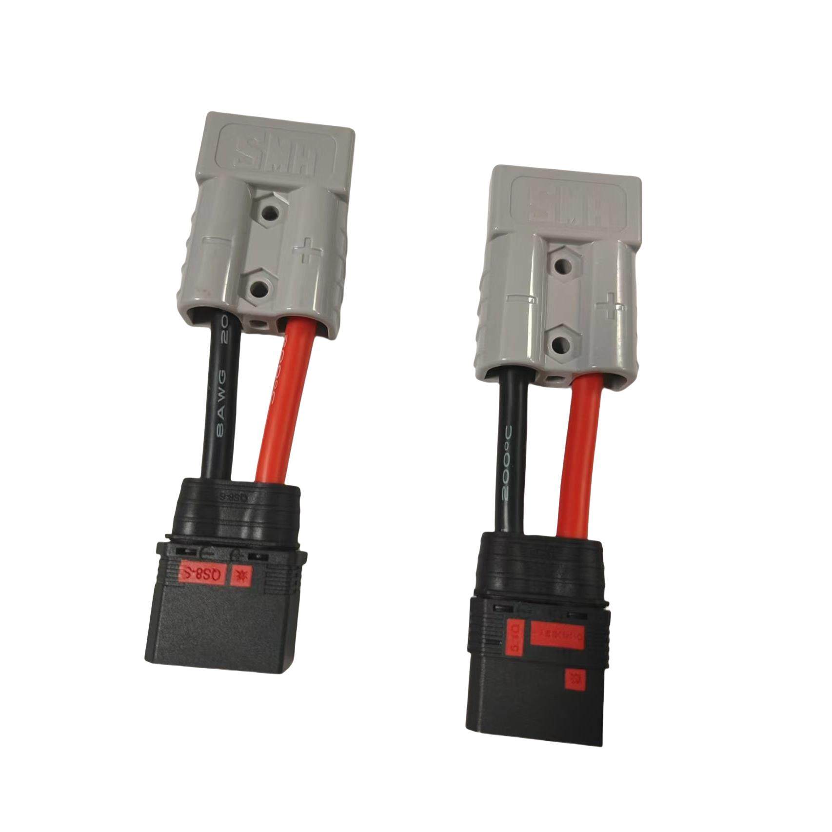 50A120A电动车插头转换QS8QS10电动车电池充电线大功率线,电动车/配件/交通工具,电动车线类,淘宝优惠券,粉丝福利购,淘宝优惠卷