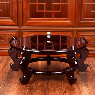 泡酒瓶专用直径20cm25cm30cm木底座大号玻璃瓶陈皮储存罐底托 托