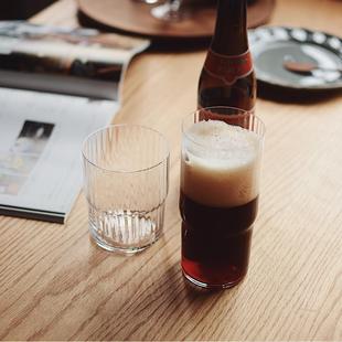 Camus 包邮 say超薄Ionic棱纹杯 水杯 手工玻璃啤酒杯 收集时光
