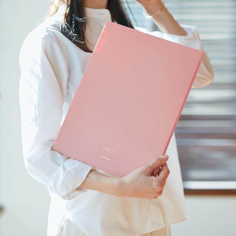 锦宫乐谱夹册资料册莫兰迪色文件夹插页袋可翻页多层学生用办公试