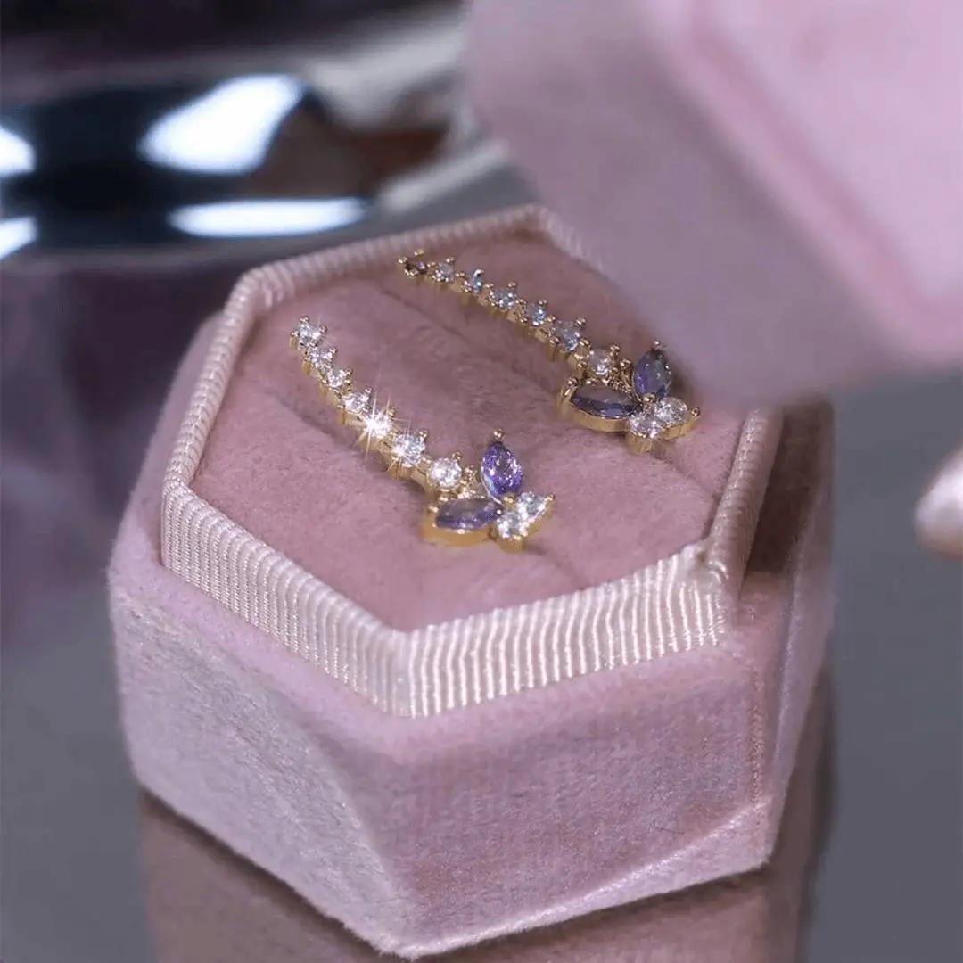 蝶骨耳环高级感轻奢时尚百搭