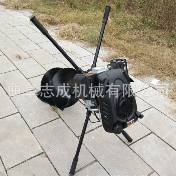 供应8马力汽油四冲程植树挖坑机 果树施打洞机 地面钻土机价格