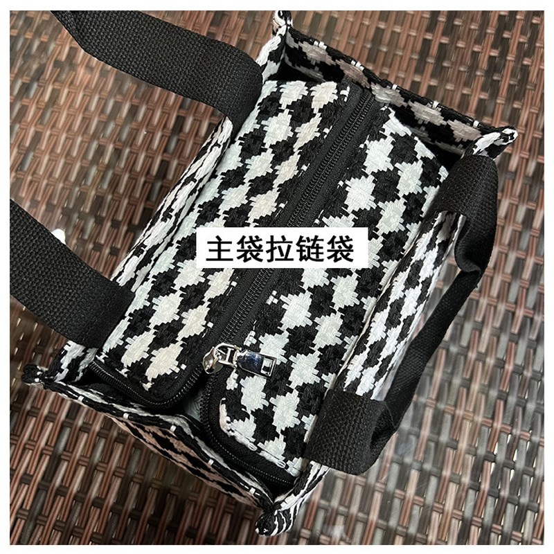 上班手提包饭盒袋子外出百搭小拎包小清新饭盒袋便当包轻便手提袋