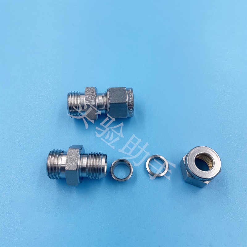 公制螺纹M14*1.5/M2q0*1.5/M5*0.8外丝转卡套接头转接头 316不锈