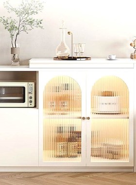 折叠吧台餐边柜一体家用客厅岩板隔断柜伸缩可移动小户型餐桌定制