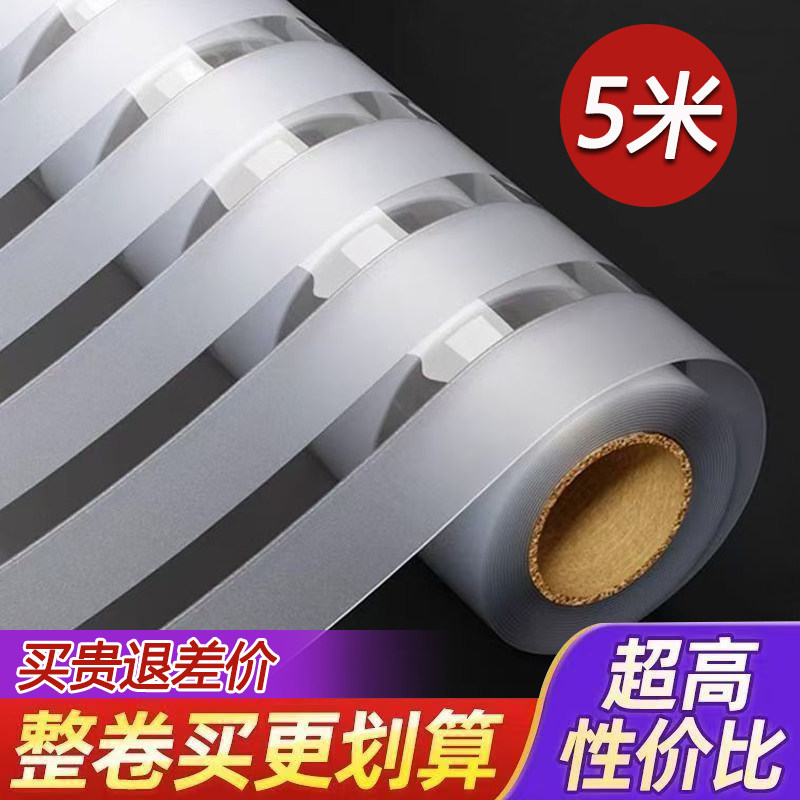 玻璃门防撞装饰贴纸条纹腰线磨砂膜办公室推拉门阳台窗户玻璃贴膜