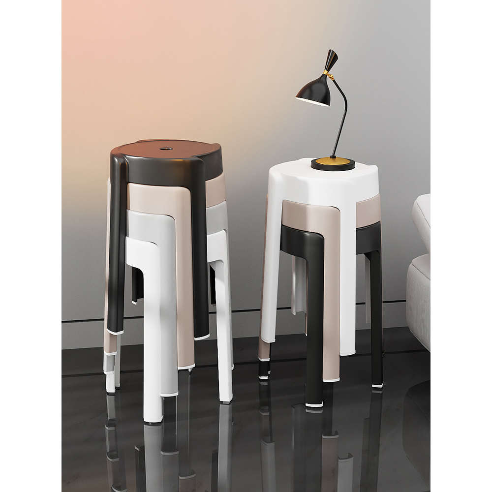 简约耐用风车凳餐凳家用加厚塑料凳子可叠放摞叠高板凳摆摊椅