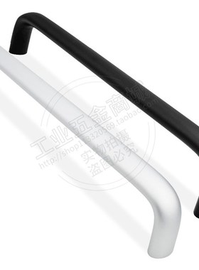 LS516-2A铝合金拉手 提手工业门把手黑色银色加长款孔距320/400MM