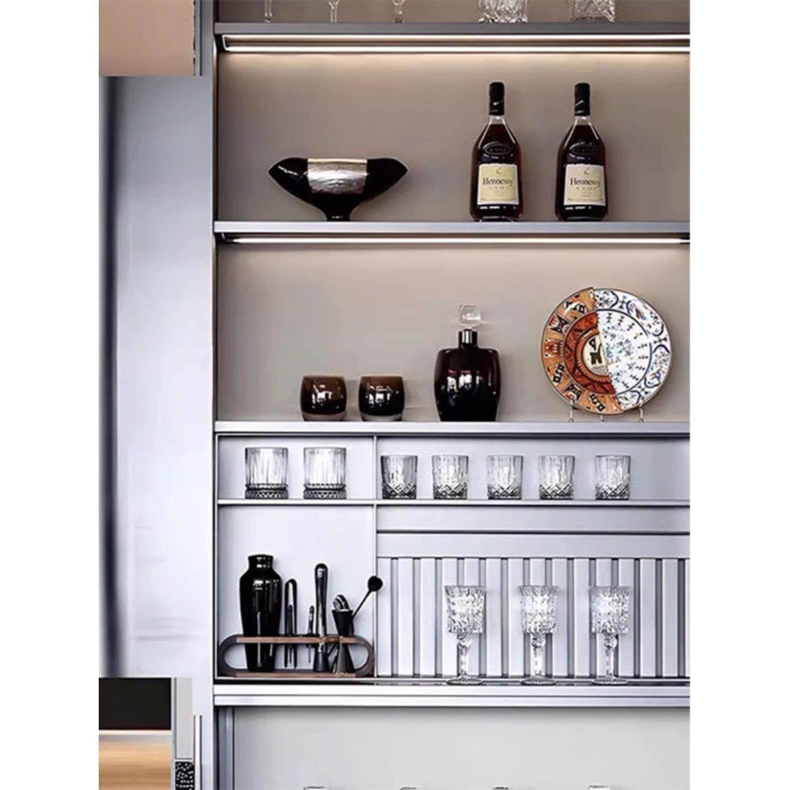 现代轻奢样板间酒柜软装创意摆件售楼处客厅柜搭配酒杯酒具装饰品,家居饰品,家饰软装搭配套装,淘宝优惠券,粉丝福利购,淘宝优惠卷