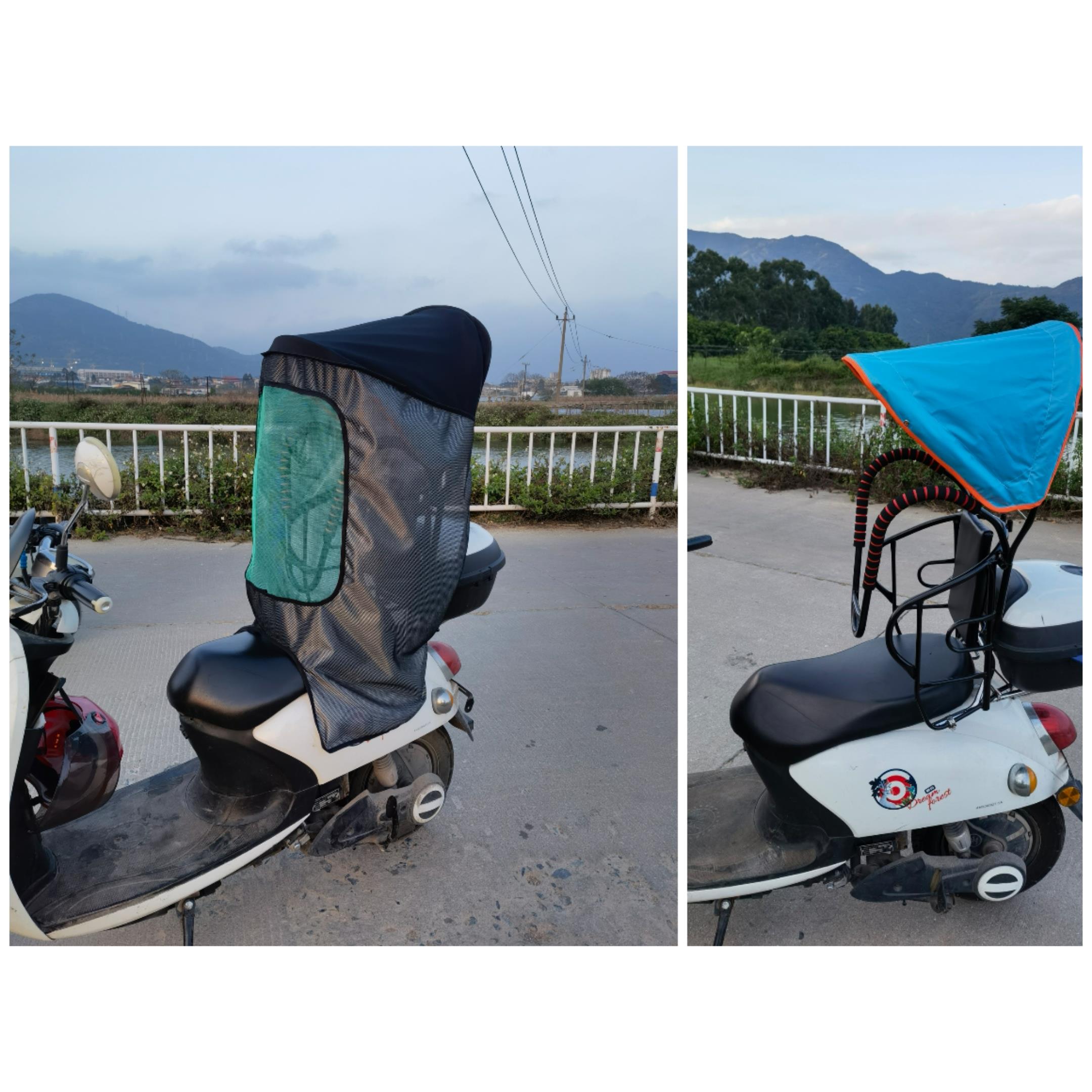 电动车自行车儿童后置座椅遮阳棚(不包含座椅)