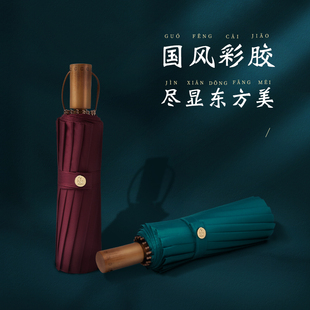 vonlilienfeld晴雨两用防紫外线太阳伞女防晒结实雨伞男16骨折叠