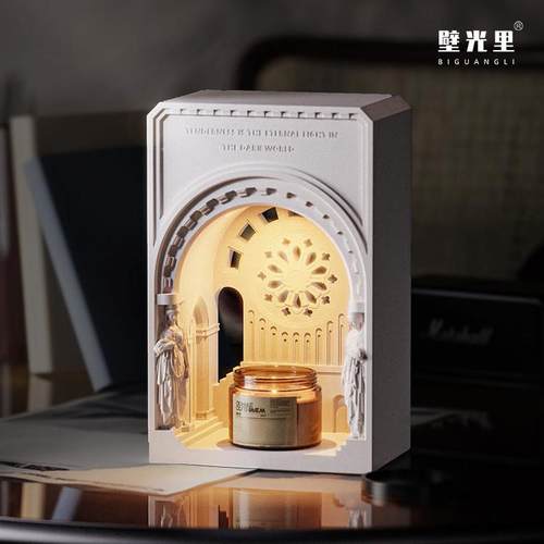壁光里融蜡灯礼物烛灯建筑氛围灯新婚生日节日女生香薰灯台灯小众