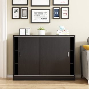 定制移门飘窗柜储物柜窗台边收纳储物柜推拉门餐边柜窗台地柜趟门