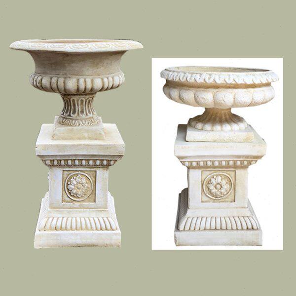 宾馆酒店别墅户外花园庭院大门口花盆欧式古典楼盘样板房园林装饰