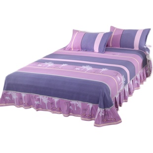 磨毛床裙单件加厚水洗棉床罩18米床亲肤可裸睡保护套花边床单