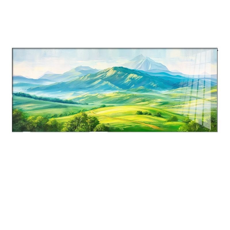 背有靠山客厅装饰画青山图有山无水沙发背景墙挂画现代简约靠山图
