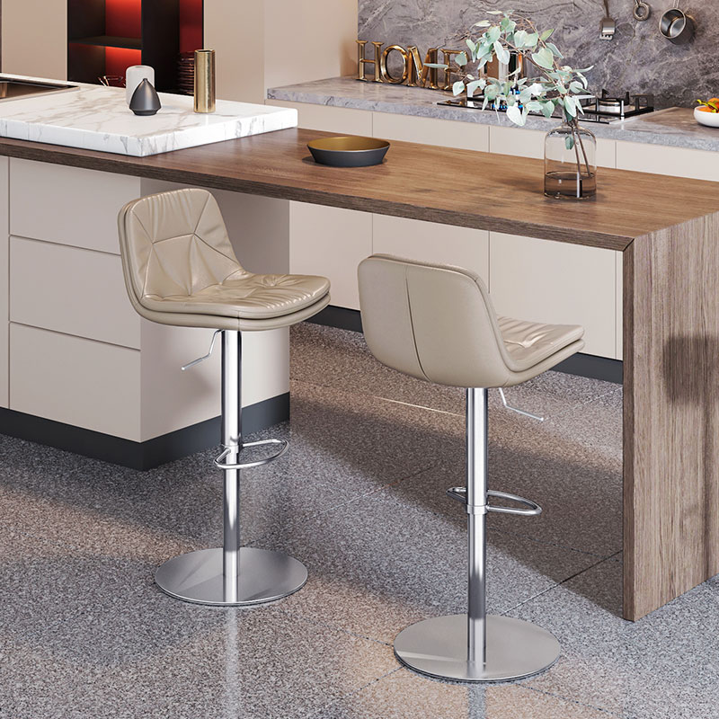 酒吧椅吧台椅高脚吧凳厨房北欧轻奢休闲网红靠背现代简约家用781