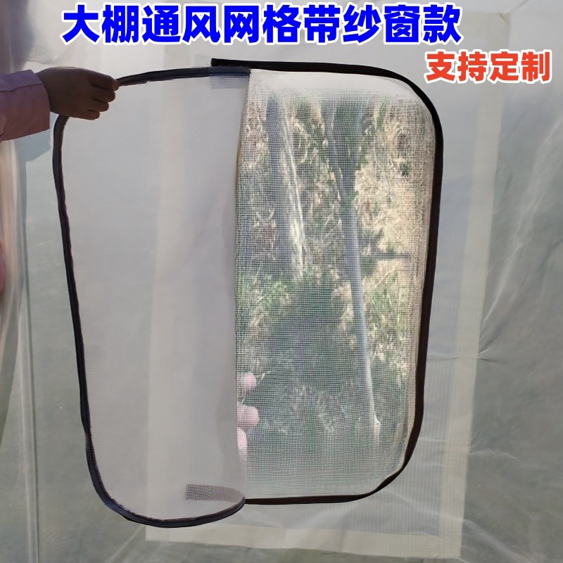 新款农用大棚防风通风网格纱窗支持定制大棚网格纱窗款式