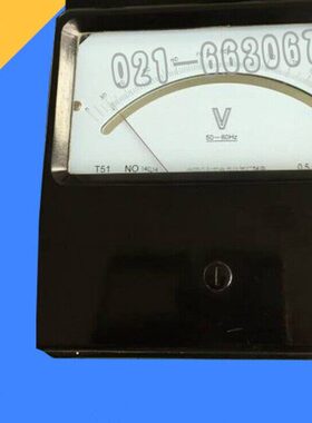 T51-V 交直流电压表 75v-600v标准电压表  0.5级伏特表