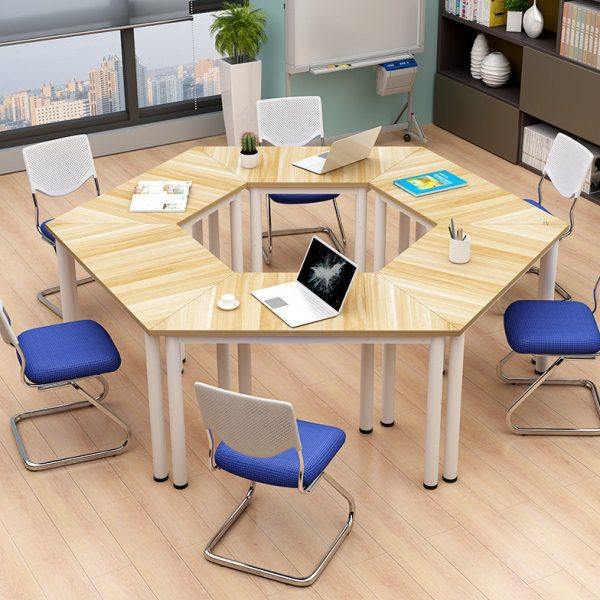 办公家具培训会议桌自由拼接桌椅兴趣小组异形补习班个性学生书桌,商业/办公家具,课桌椅/学生桌椅,淘宝优惠券,粉丝福利购,淘宝优惠卷
