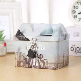 小汽车带锁车卡通乐运钞集存钱罐儿童男卡通儿童存钱罐花孩网红女