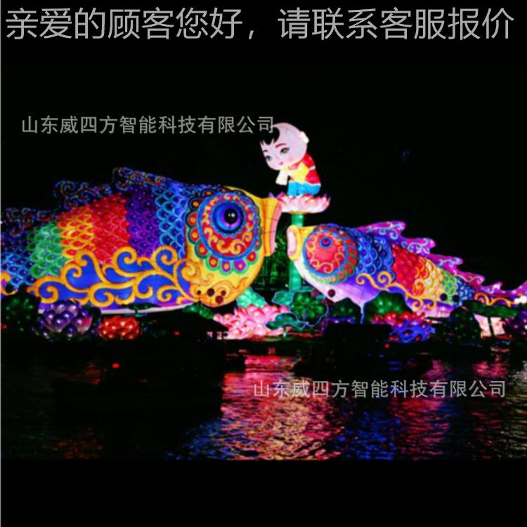 2021春节元宵大楼型彩花活灯展览会 lecy-1212-d灯售处商场动暖场