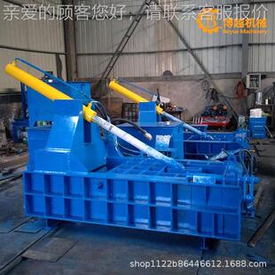 卧金属打包125型机 机全自动易铁屑铝屑压块 废式铁皮拉罐打块设